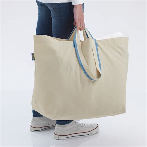 borsa shopper cotone nero ikea